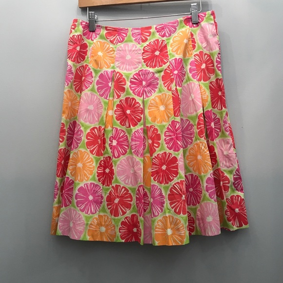 Lilly Pulitzer grapefruit pattern skirt-4 - Picture 2 of 3